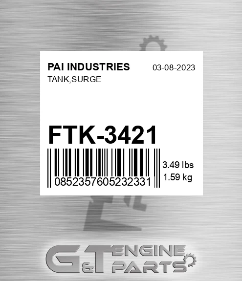 FTK-3421 Tank,surge
