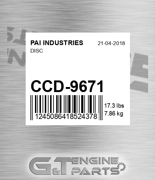 CCD-9671 Disc