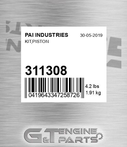 311308 Kit,piston