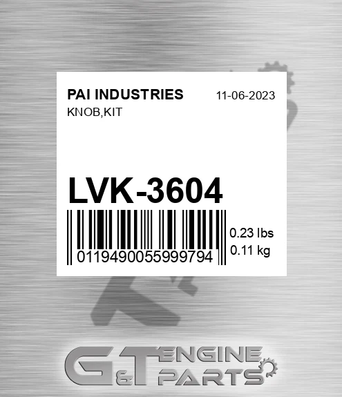 LVK-3604 Knob,kit