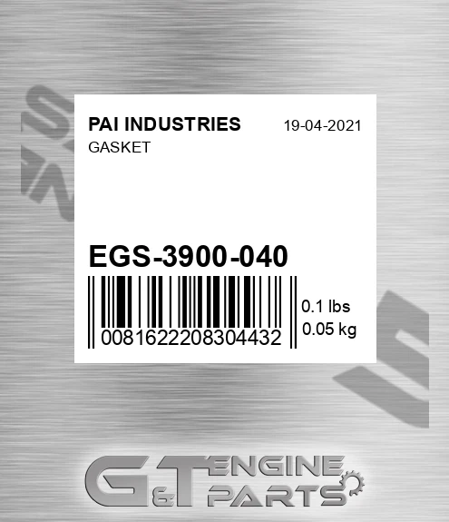 EGS-3900-040 Gasket