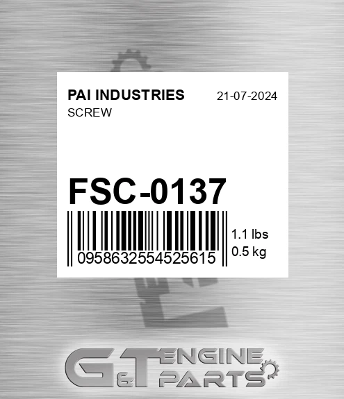 FSC-0137 Screw