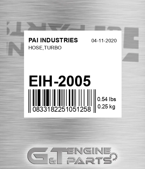 EIH-2005 Hose,turbo for PAI INDUSTRIES