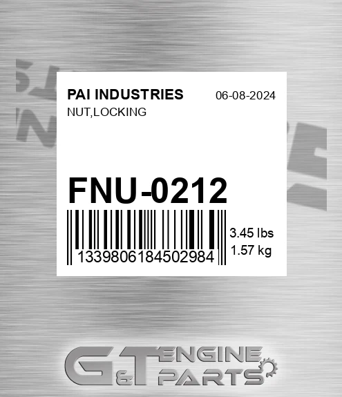 FNU-0212 Nut,locking