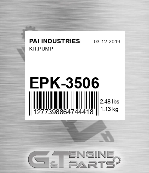 EPK-3506 Kit,pump