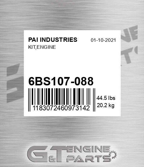 6BS107-088 Kit,engine for PAI INDUSTRIES