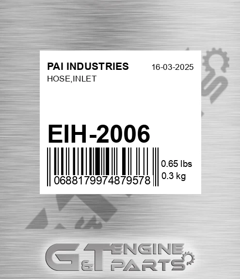 EIH-2006 Hose,inlet