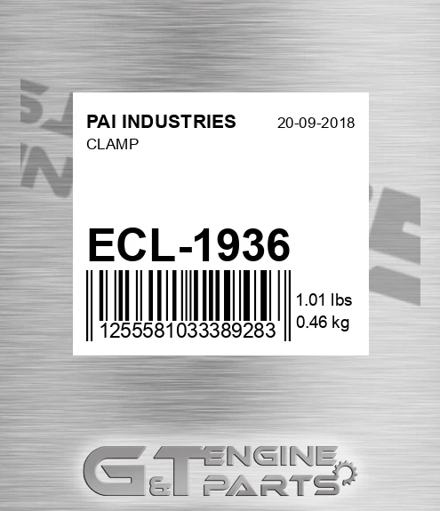 ECL-1936 Clamp for PAI INDUSTRIES