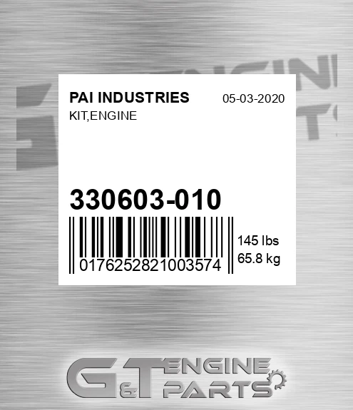 330603-010 Kit,engine for PAI INDUSTRIES
