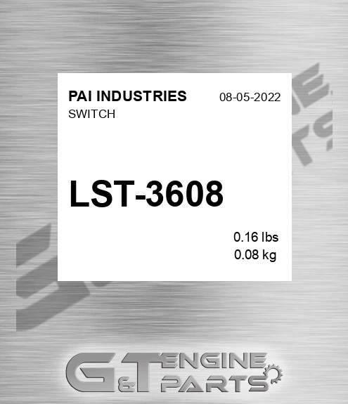 LST-3608 Switch for PAI INDUSTRIES