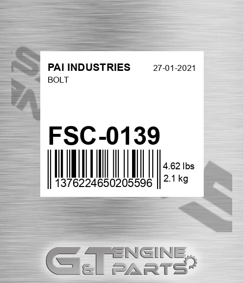 FSC-0139 Bolt