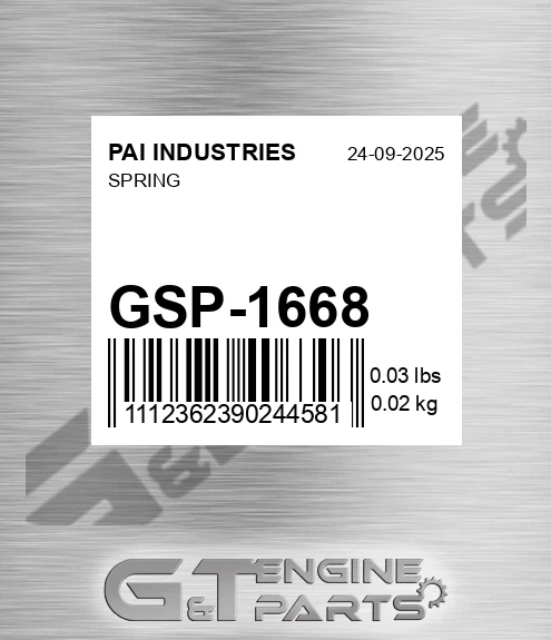 GSP-1668 Spring