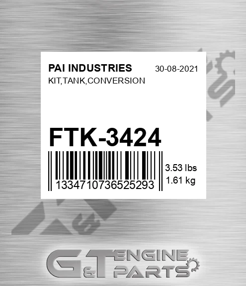 FTK-3424 Kit,tank,conversion