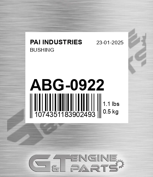 ABG-0922 Bushing