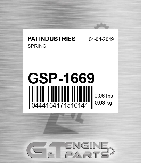 GSP-1669 Spring