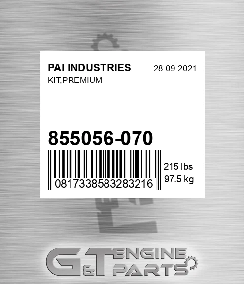 855056-070 Kit,premium for PAI INDUSTRIES