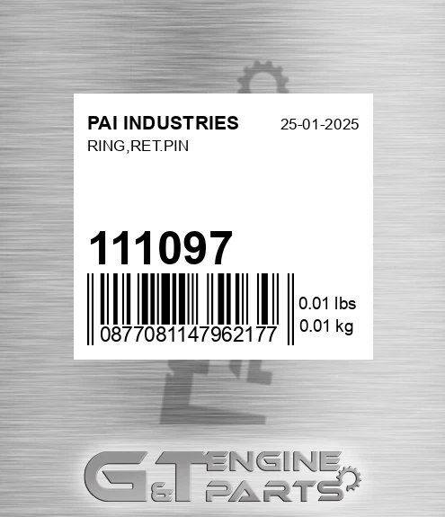 111097 Ring,ret.pin