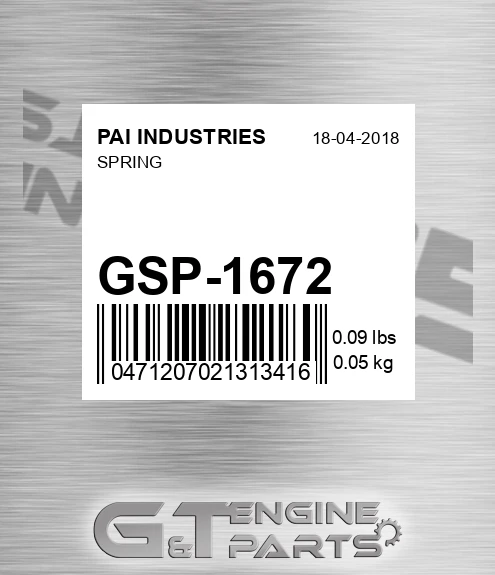 GSP-1672 Spring