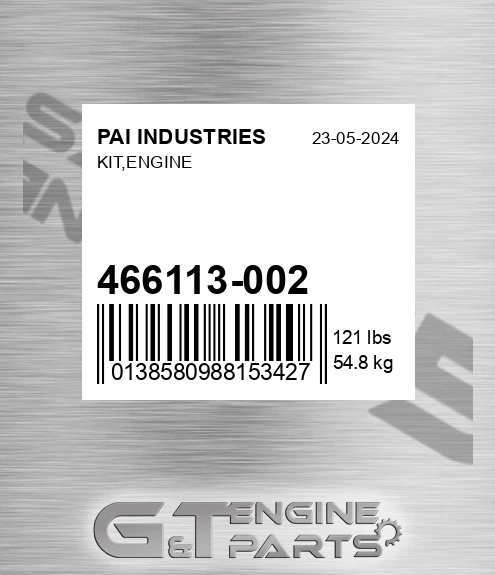 466113-002 Kit,engine for PAI INDUSTRIES