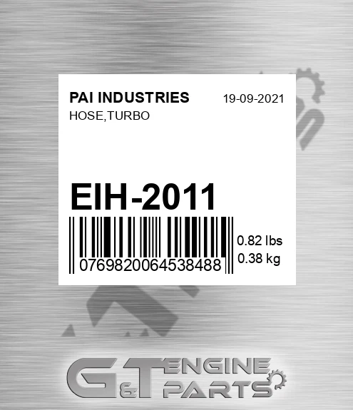 EIH-2011 Hose,turbo