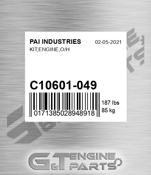 C10601-049 Kit,engine,o/h for PAI INDUSTRIES