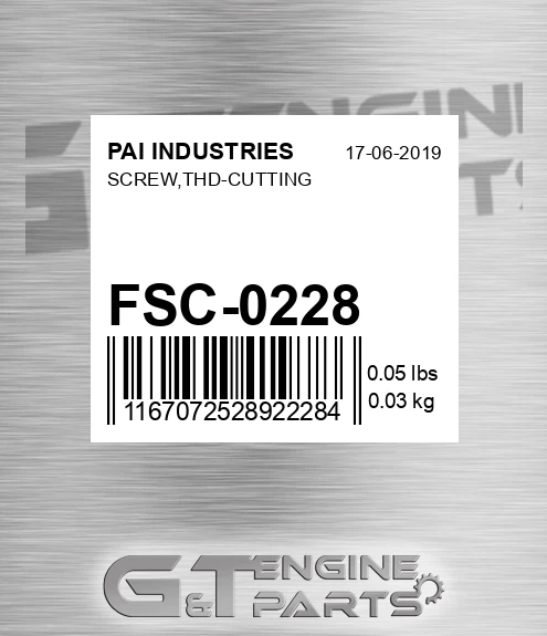 FSC-0228 Screw,thd-cutting