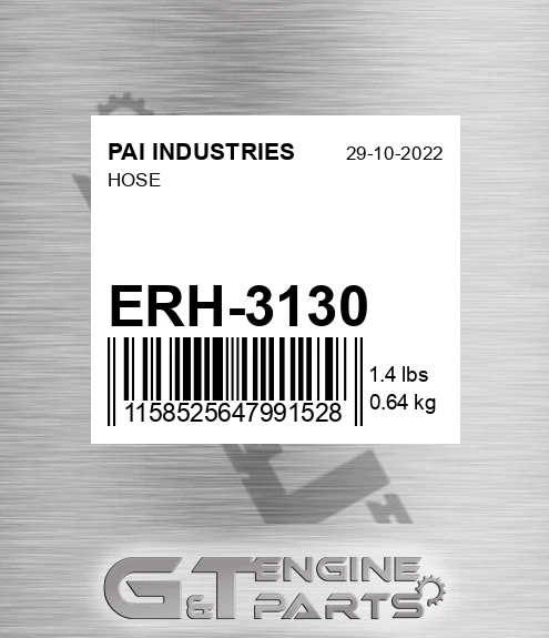 ERH-3130 Hose for PAI INDUSTRIES