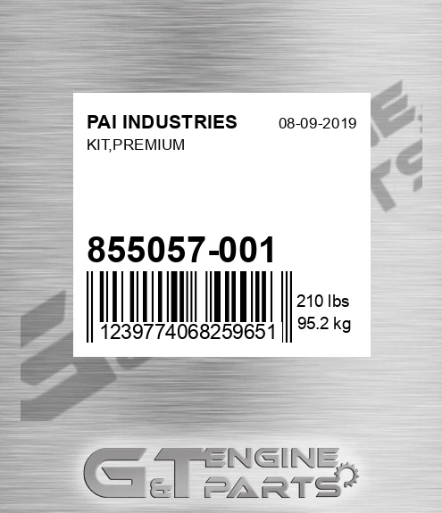 855057-001 Kit,premium for PAI INDUSTRIES
