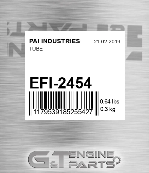 EFI-2454 Tube for PAI INDUSTRIES