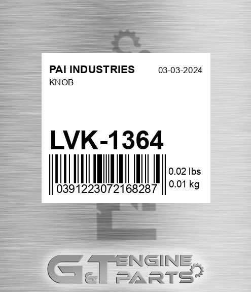 LVK-1364 Knob