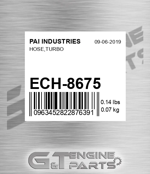 ECH-8675 Hose,turbo for PAI INDUSTRIES