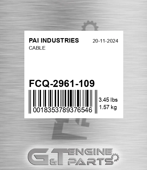 FCQ-2961-109 Cable