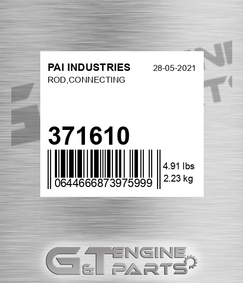 371610 Rod,connecting for PAI INDUSTRIES