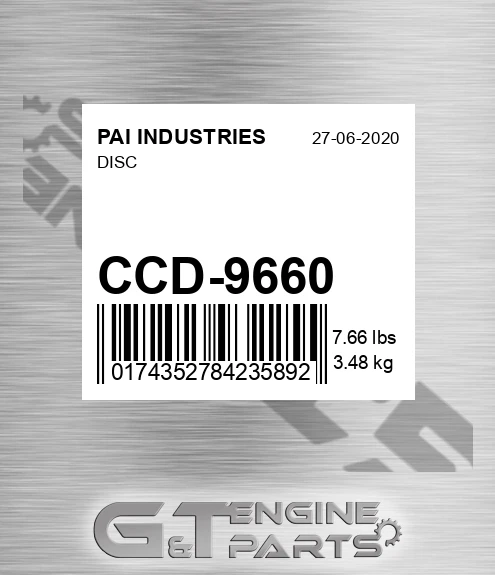 CCD-9660 Disc