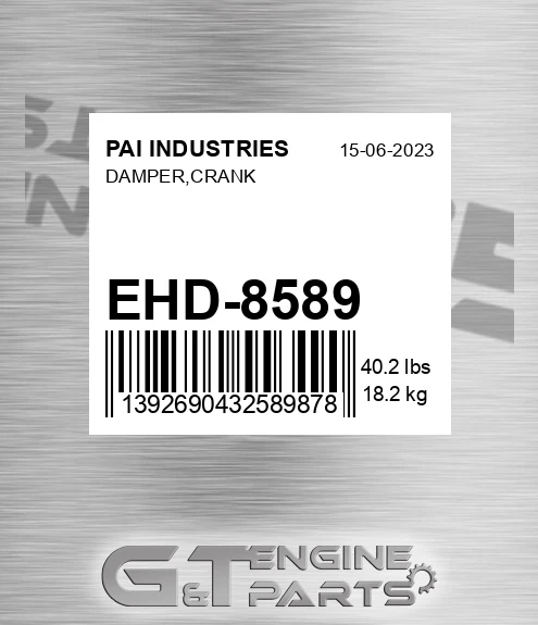 EHD-8589 Damper,crank
