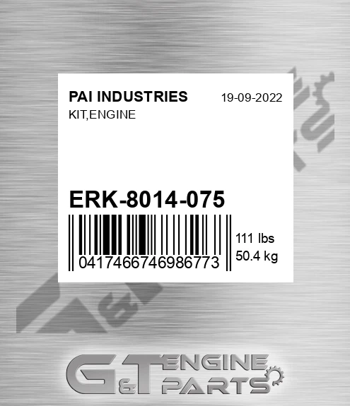 ERK-8014-075 Kit,engine for PAI INDUSTRIES