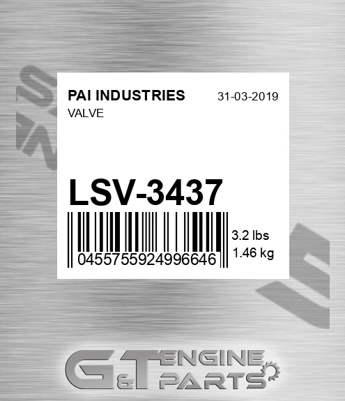 LSV-3437 Valve