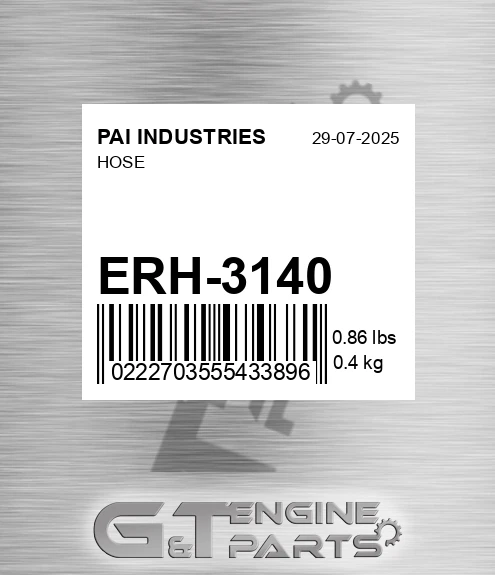 ERH-3140 Hose for PAI INDUSTRIES