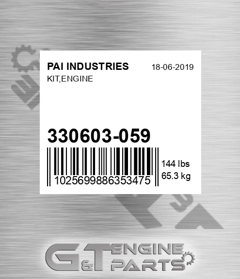 330603-059 Kit,engine