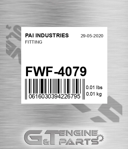 FWF-4079 Fitting
