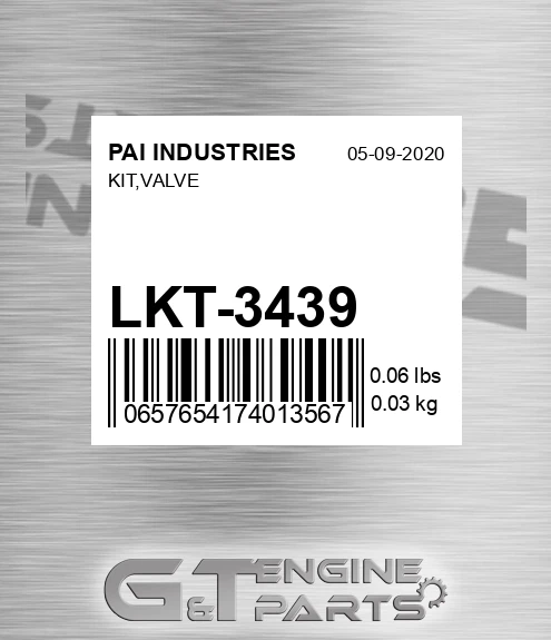 LKT-3439 Kit,valve