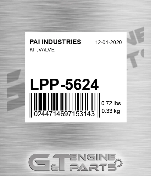 LPP-5624 Kit,valve