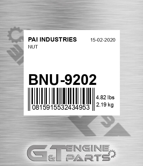 BNU-9202 Nut