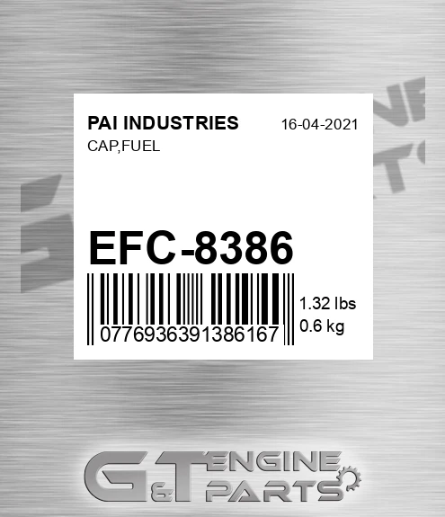EFC-8386 Cap,fuel