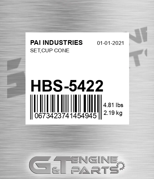 HBS-5422 Set,cup Cone