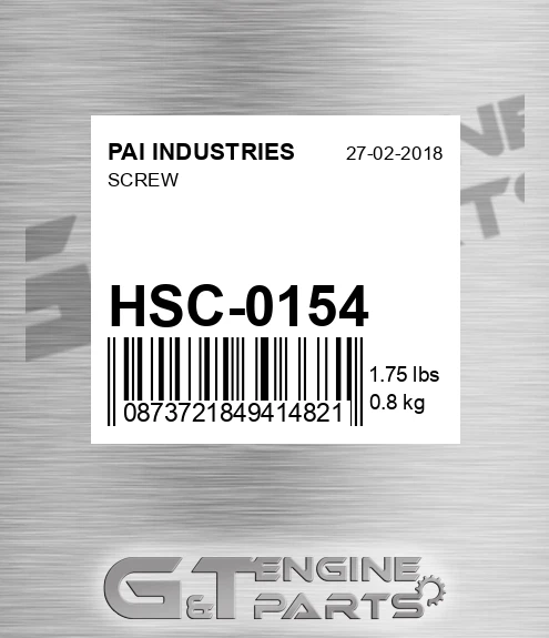 HSC-0154 Screw