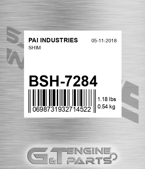 BSH-7284 Shim