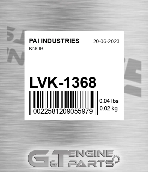 LVK-1368 Knob