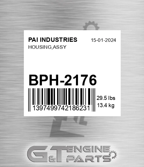 BPH-2176 Housing,assy