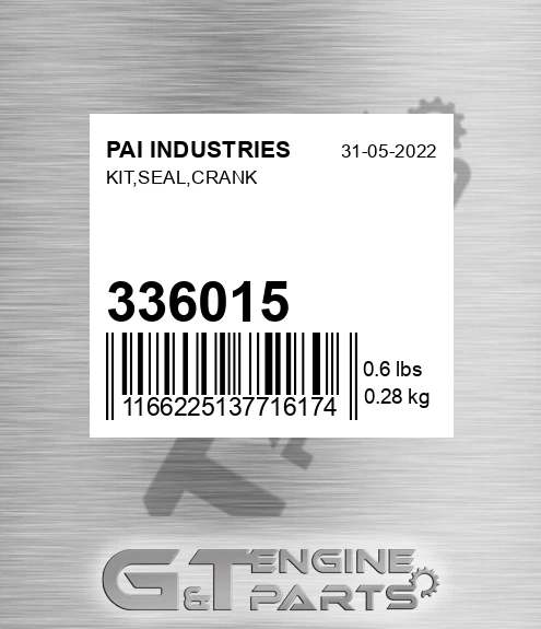 336015 Kit,seal,crank